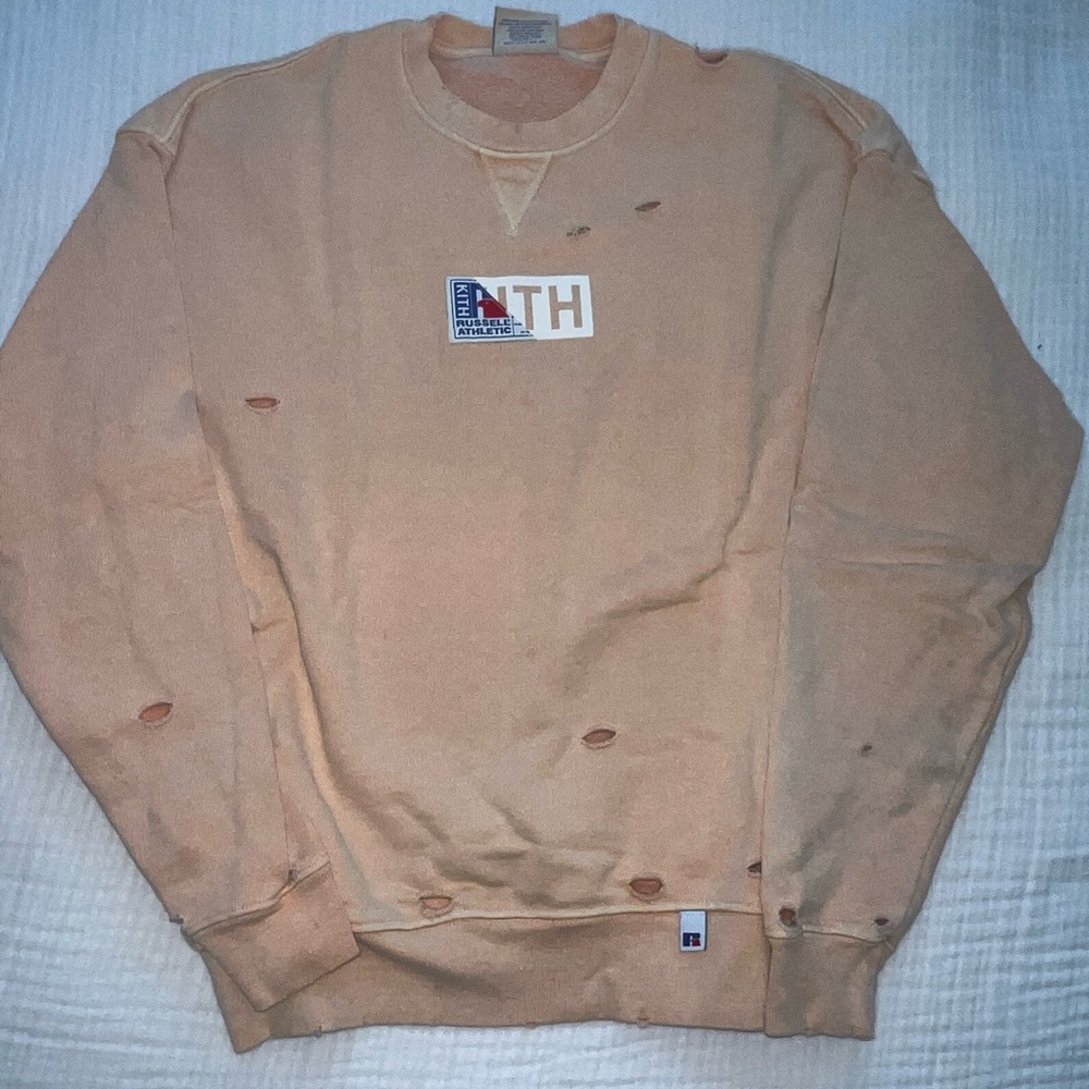 Kith Tan Crewneck Sweater Classic Design